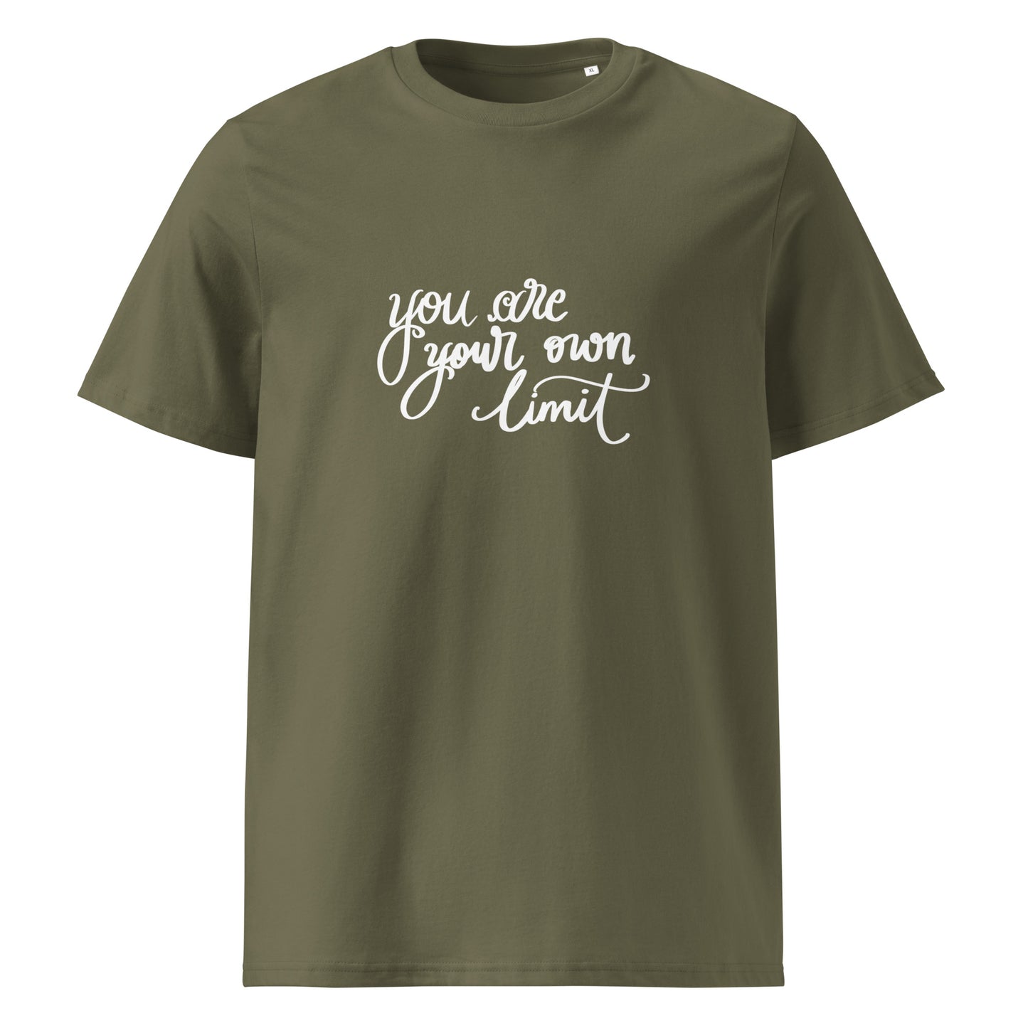Unisex organic cotton t-shirt "you are your own limit"