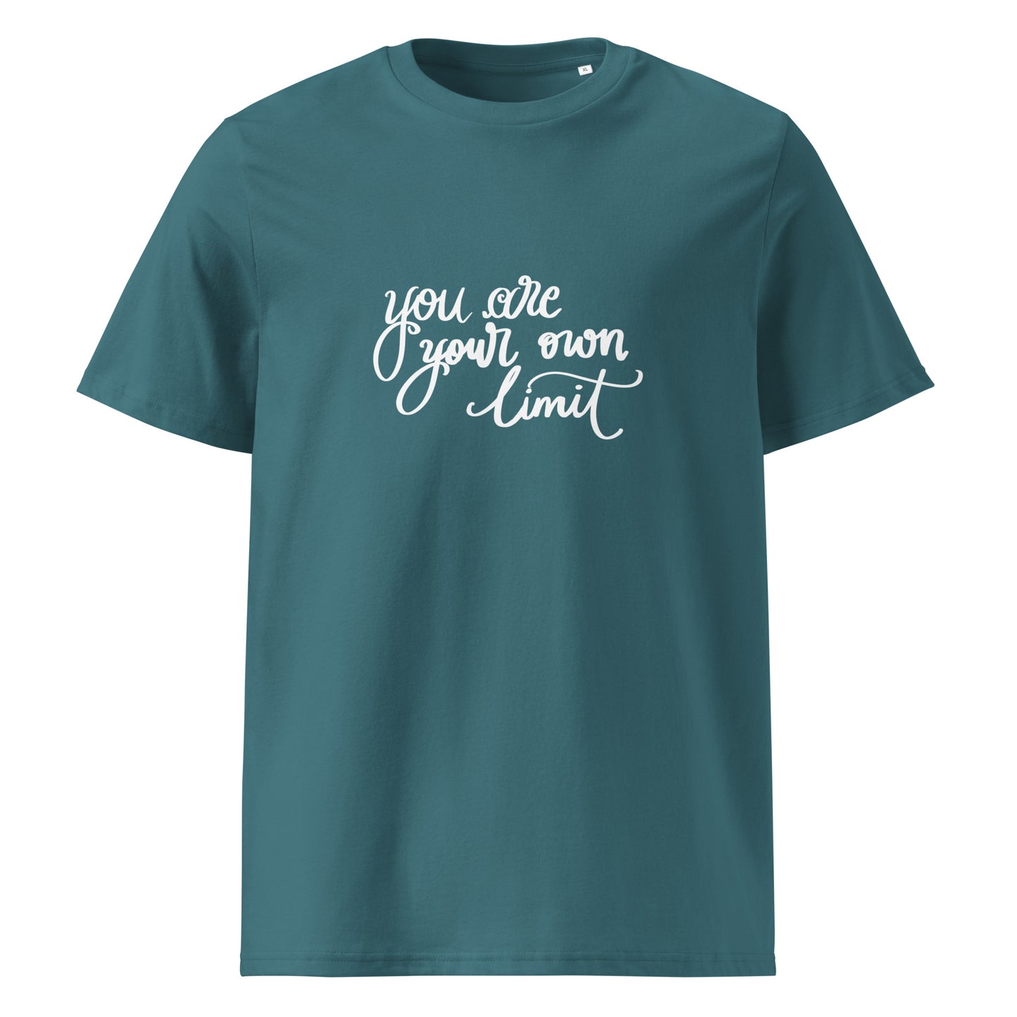 Unisex organic cotton t-shirt "you are your own limit"