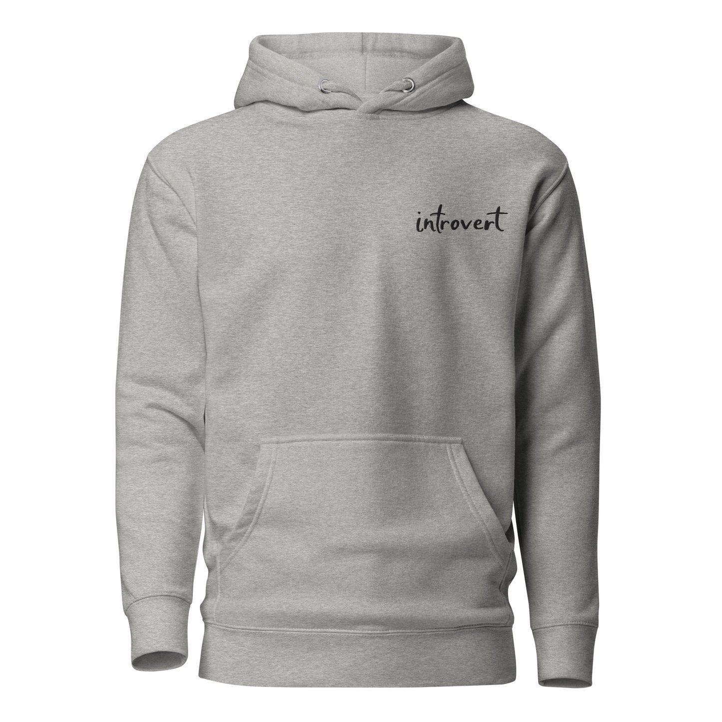 Embroidered Hoodie "introvert"