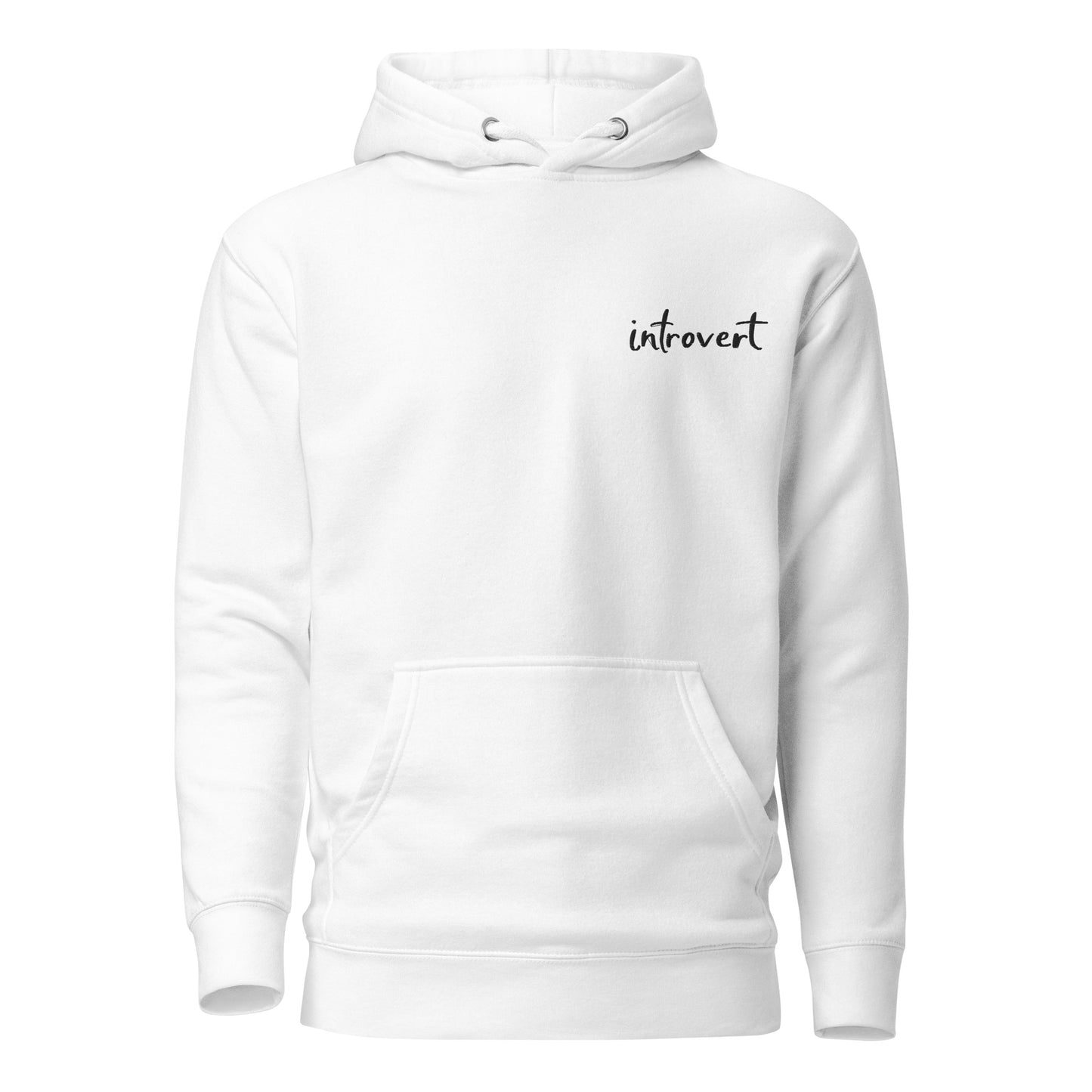 Embroidered Hoodie "introvert"