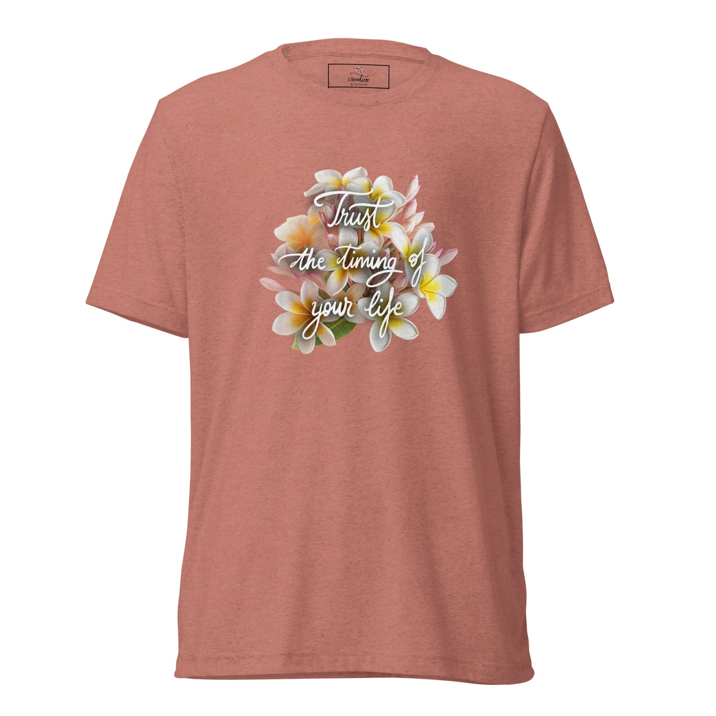 Short sleeve t-shirt "Trust the timing"