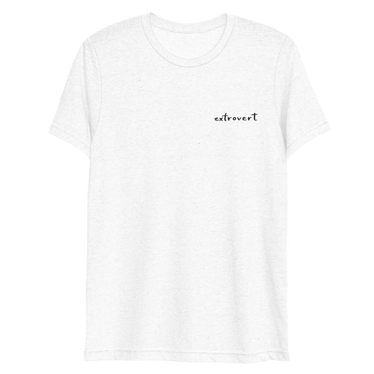 Embroidered short sleeve t-shirt "extrovert"