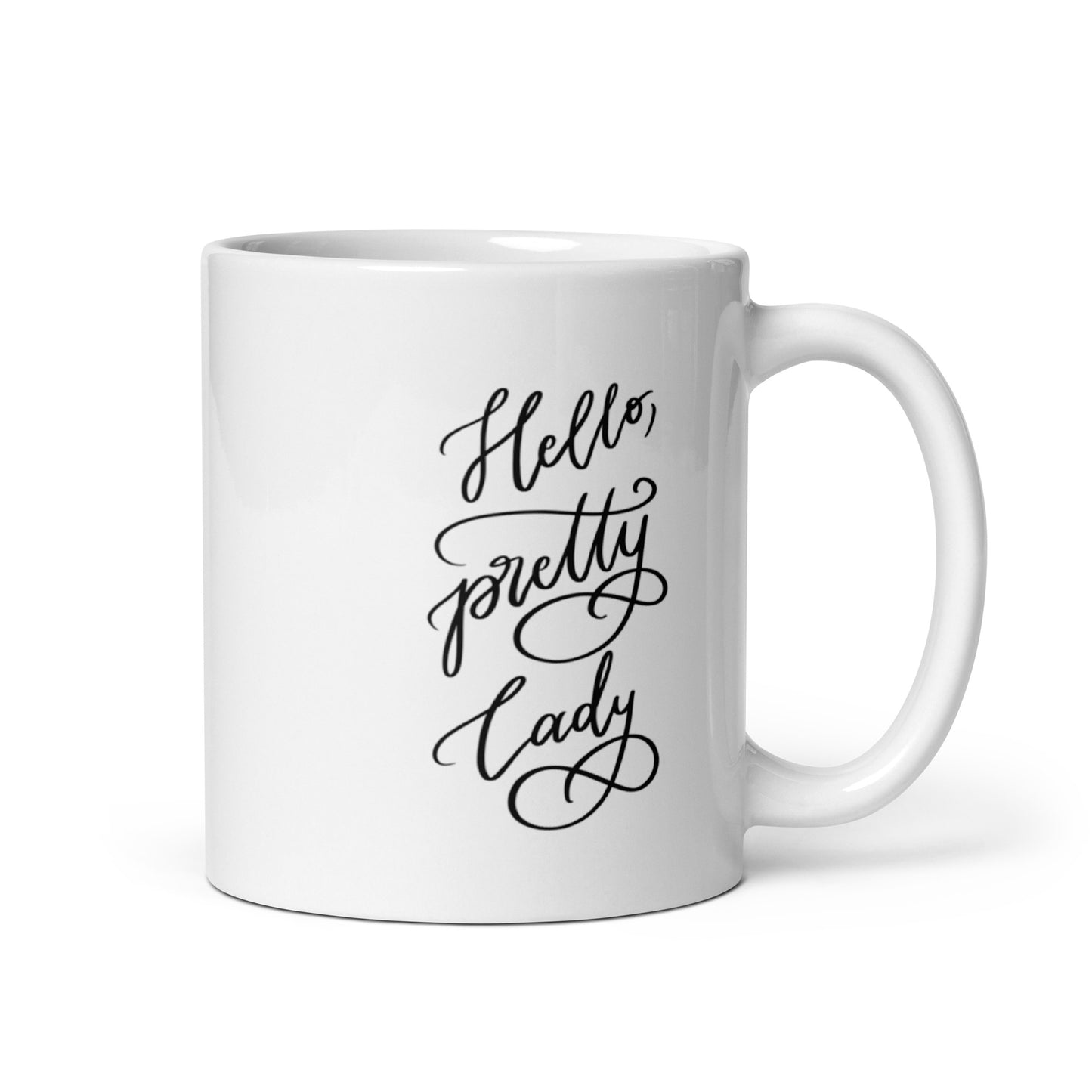 Ceramic mug "Hello, pretty lady!"