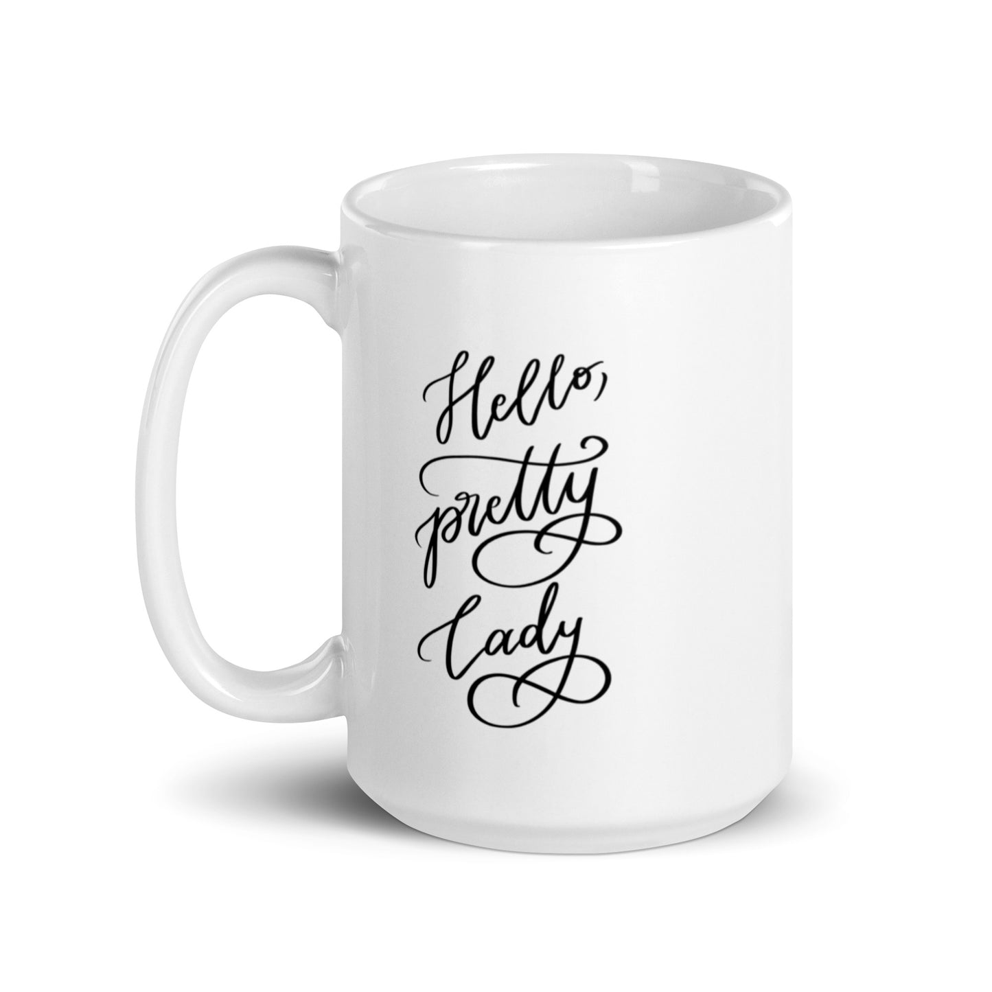 Ceramic mug "Hello, pretty lady!"