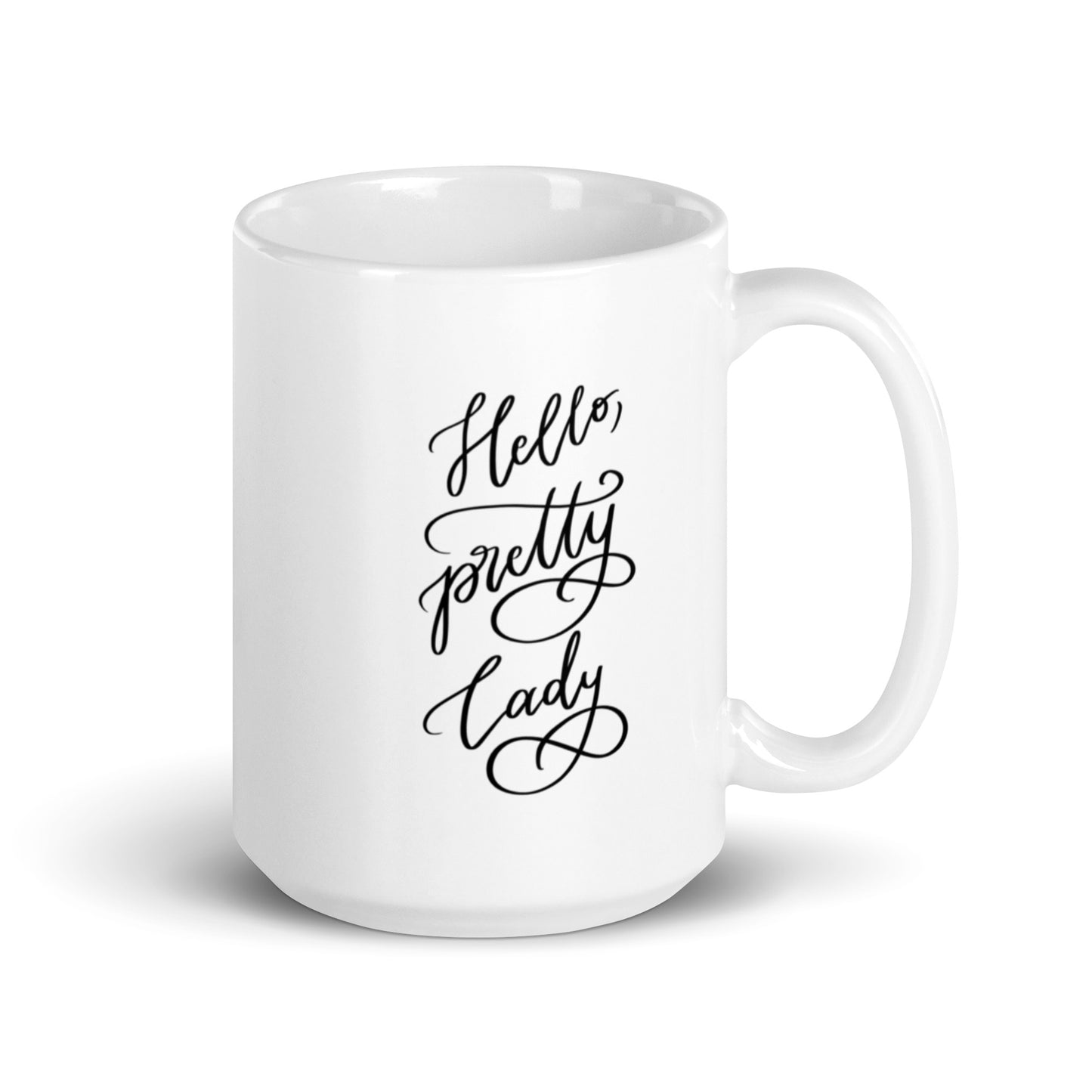 Ceramic mug "Hello, pretty lady!"