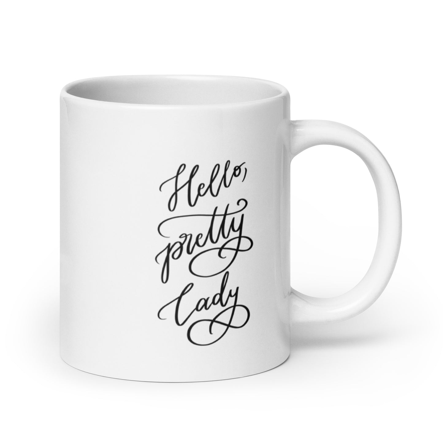 Ceramic mug "Hello, pretty lady!"