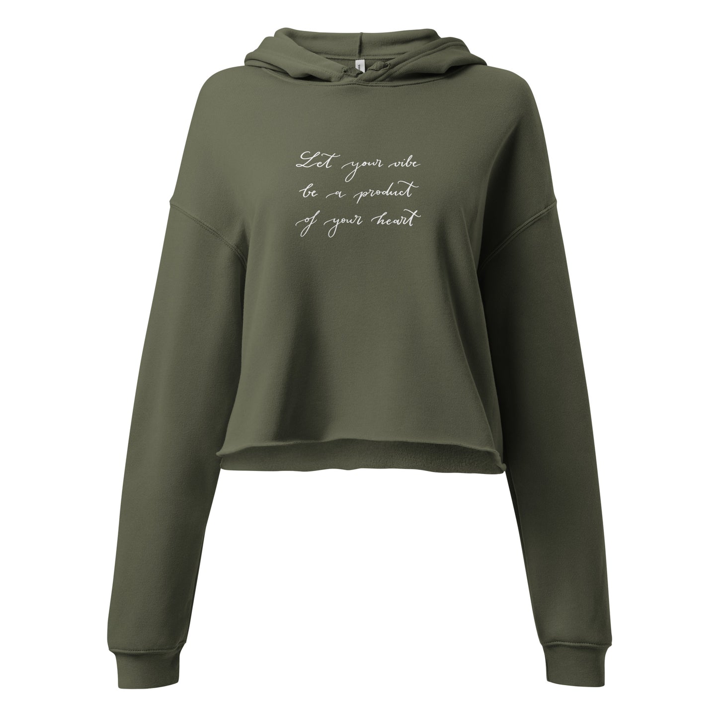 Cropped hoodie "Let your vibe"