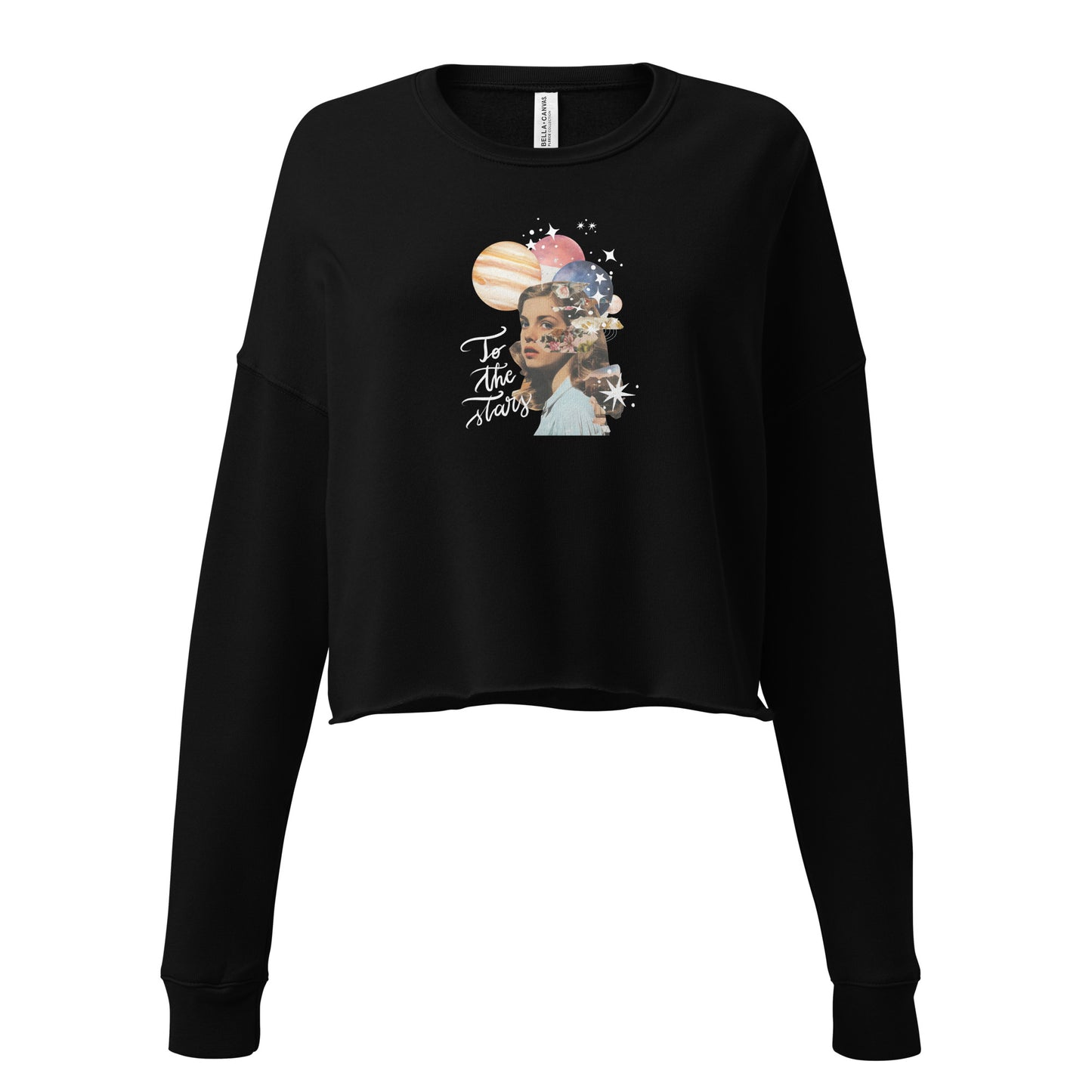 Cropped sweatshirt "To the stars"