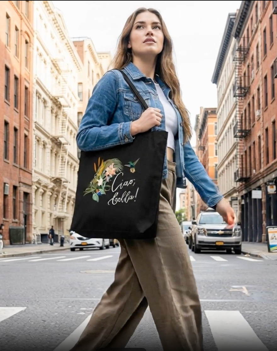 Cotton tote bag "Ciao, bella!"