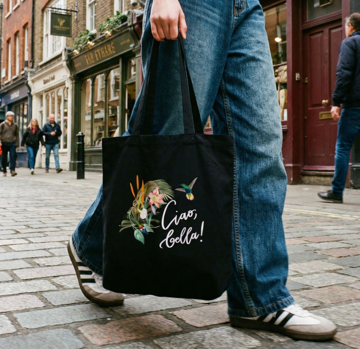 Cotton tote bag "Ciao, bella!"
