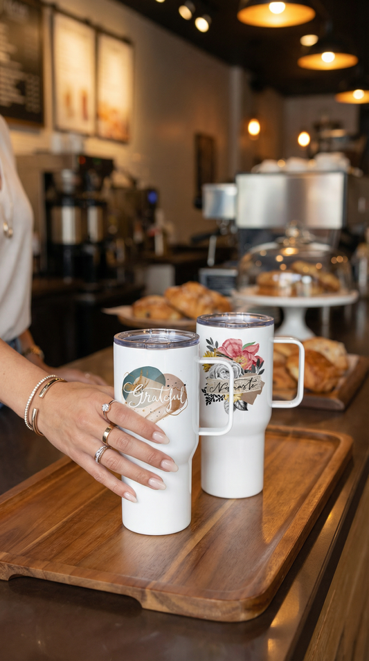 Travel mug "Grateful"