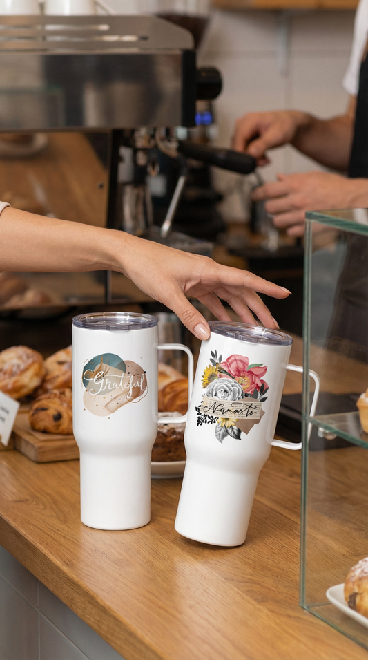 Travel mug "Namaste"