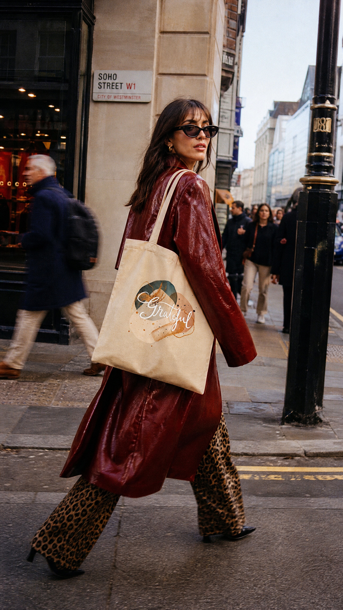 Cotton tote bag "Grateful"