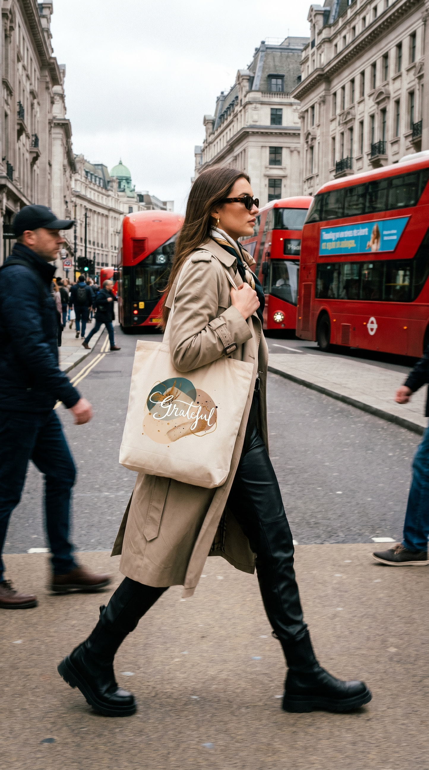 Cotton tote bag "Grateful"