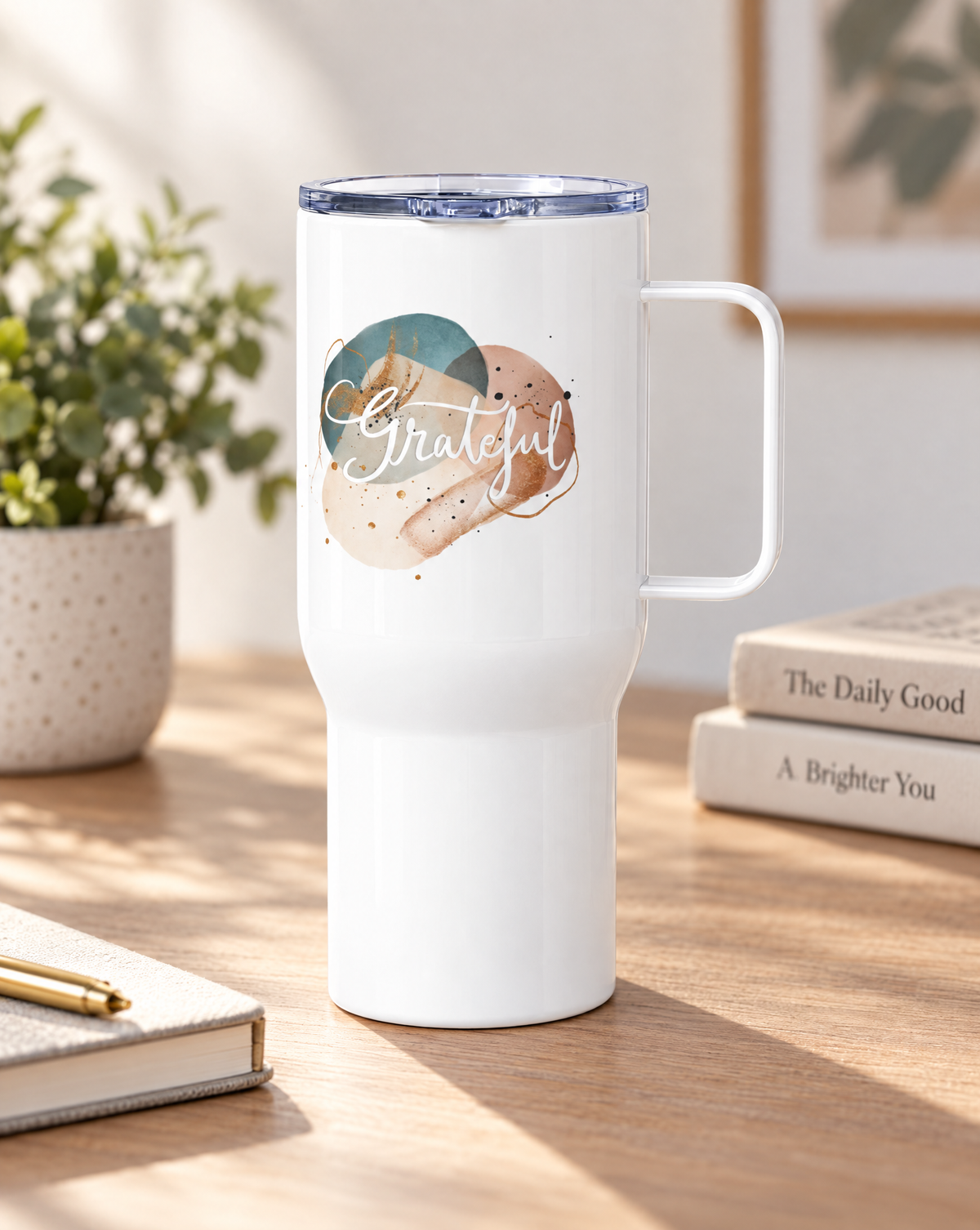 Travel mug "Grateful"