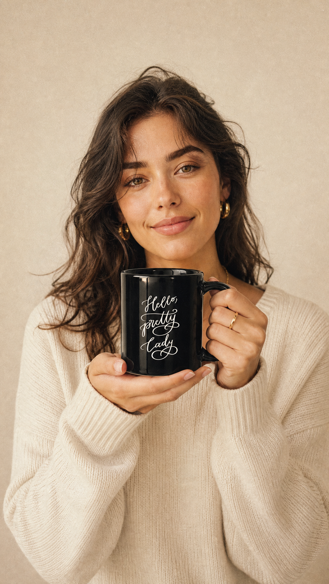 Ceramic mug "Hello, pretty lady!"