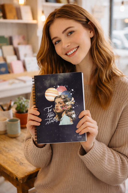 Spiral notebook "To the stars"