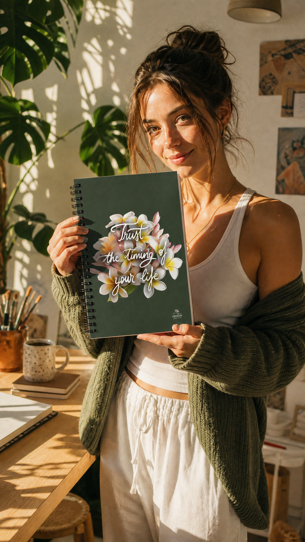 Spiral notebook "Trust the timing"