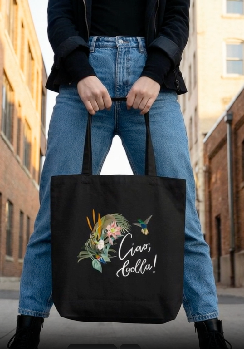 Cotton tote bag "Ciao, bella!"