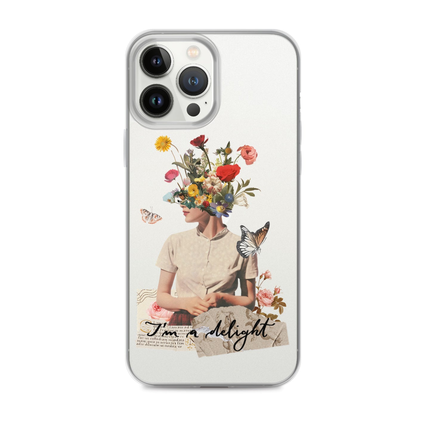 Clear Case for iPhone® "I'm a delight"
