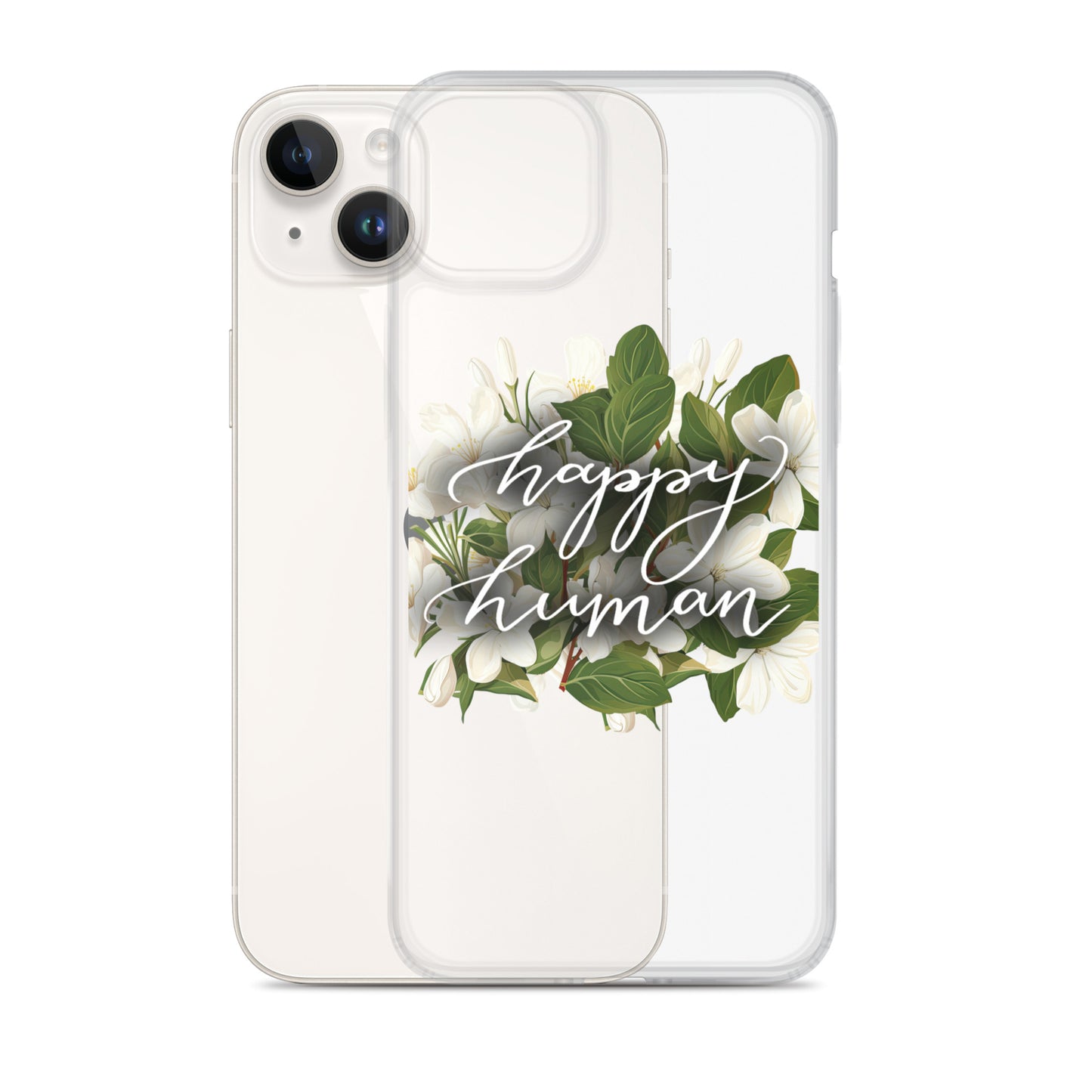 Clear Case for iPhone® "happy human"