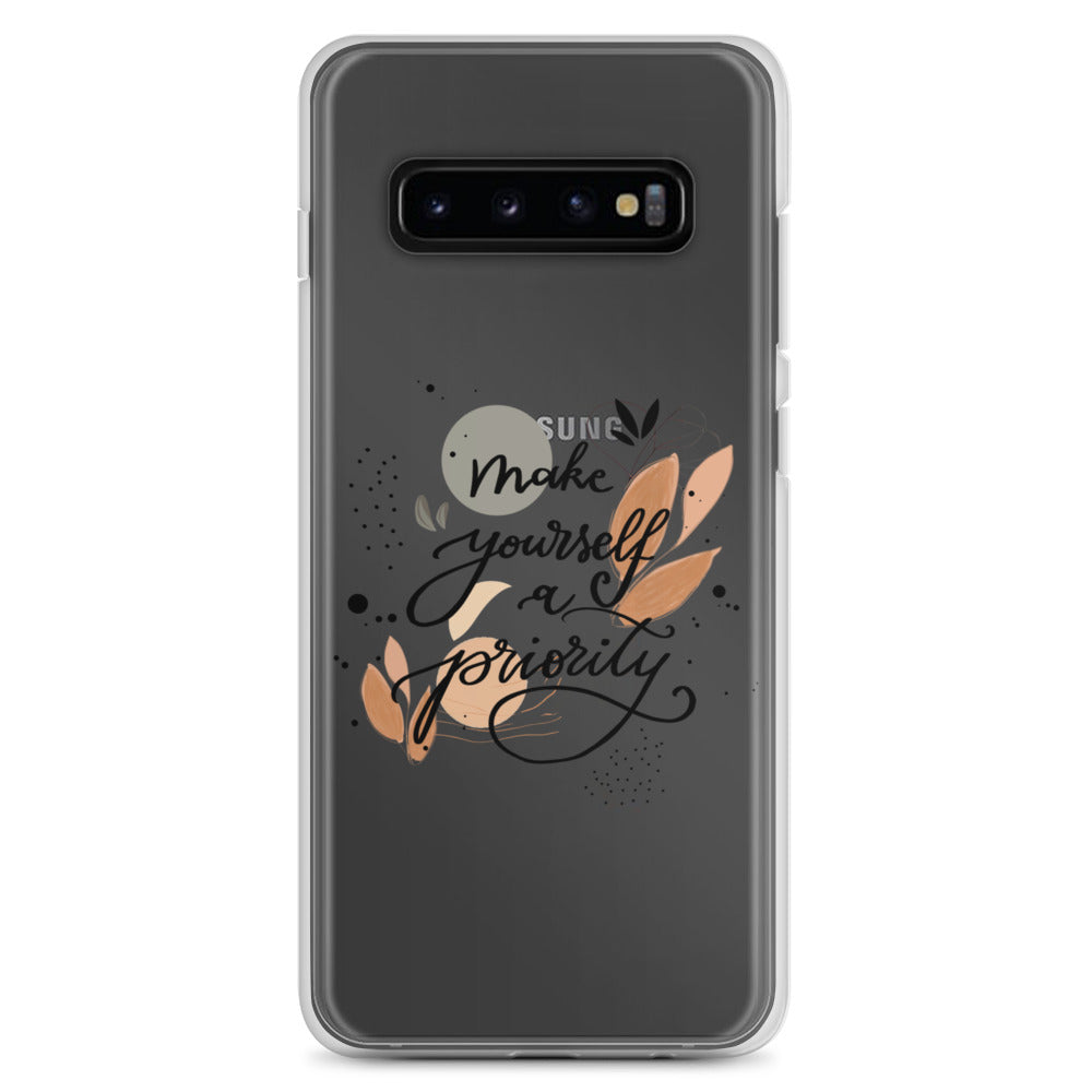 Clear Case for Samsung® "make yourself a priority"