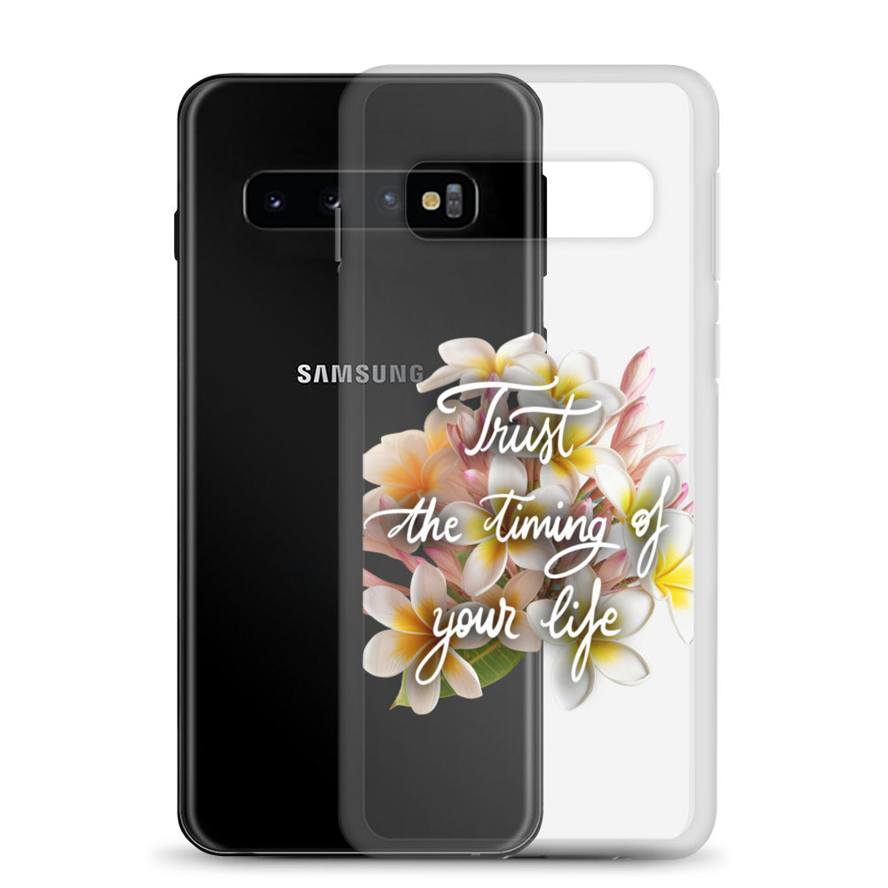 Clear Case for Samsung® "Trust the timing"