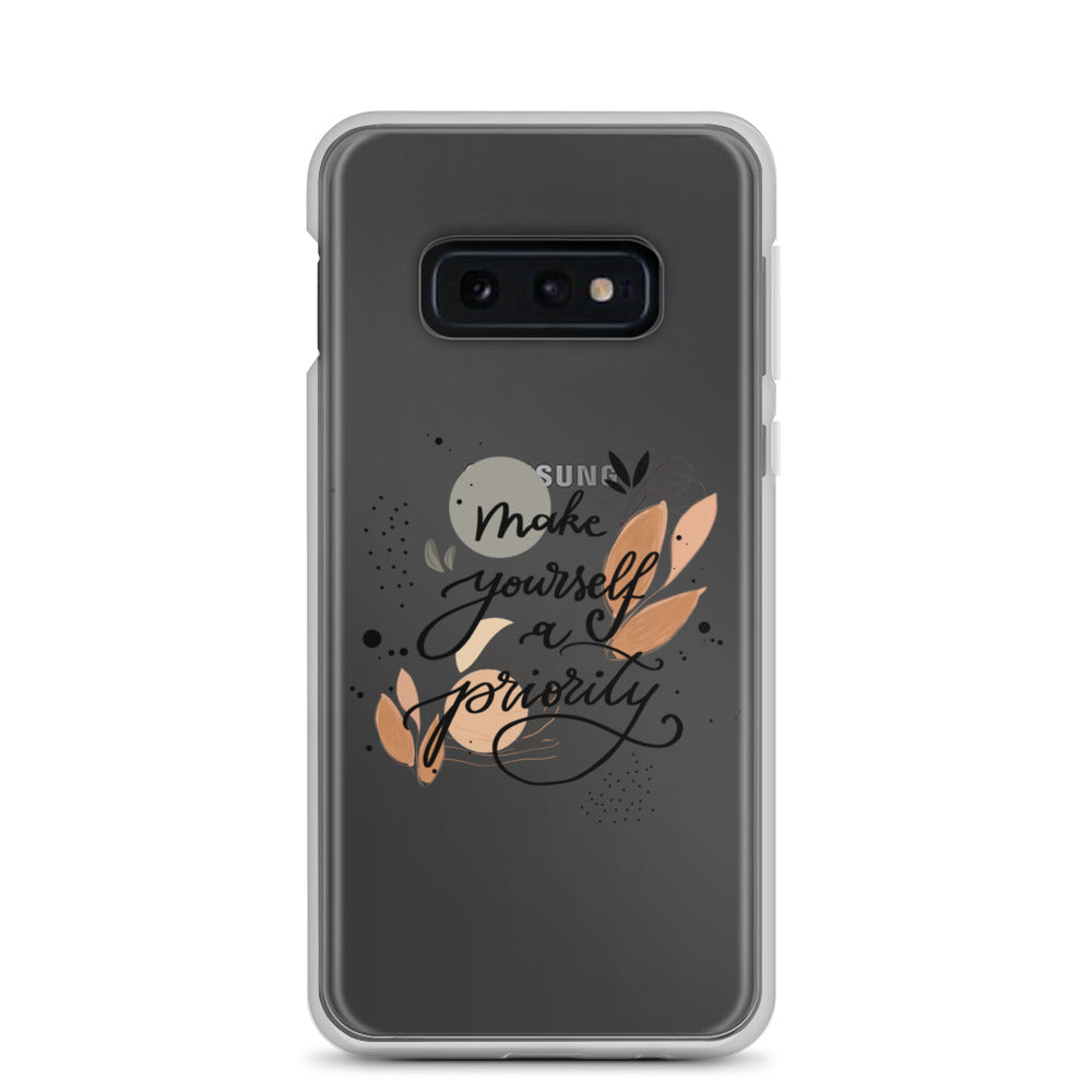 Clear Case for Samsung® "make yourself a priority"