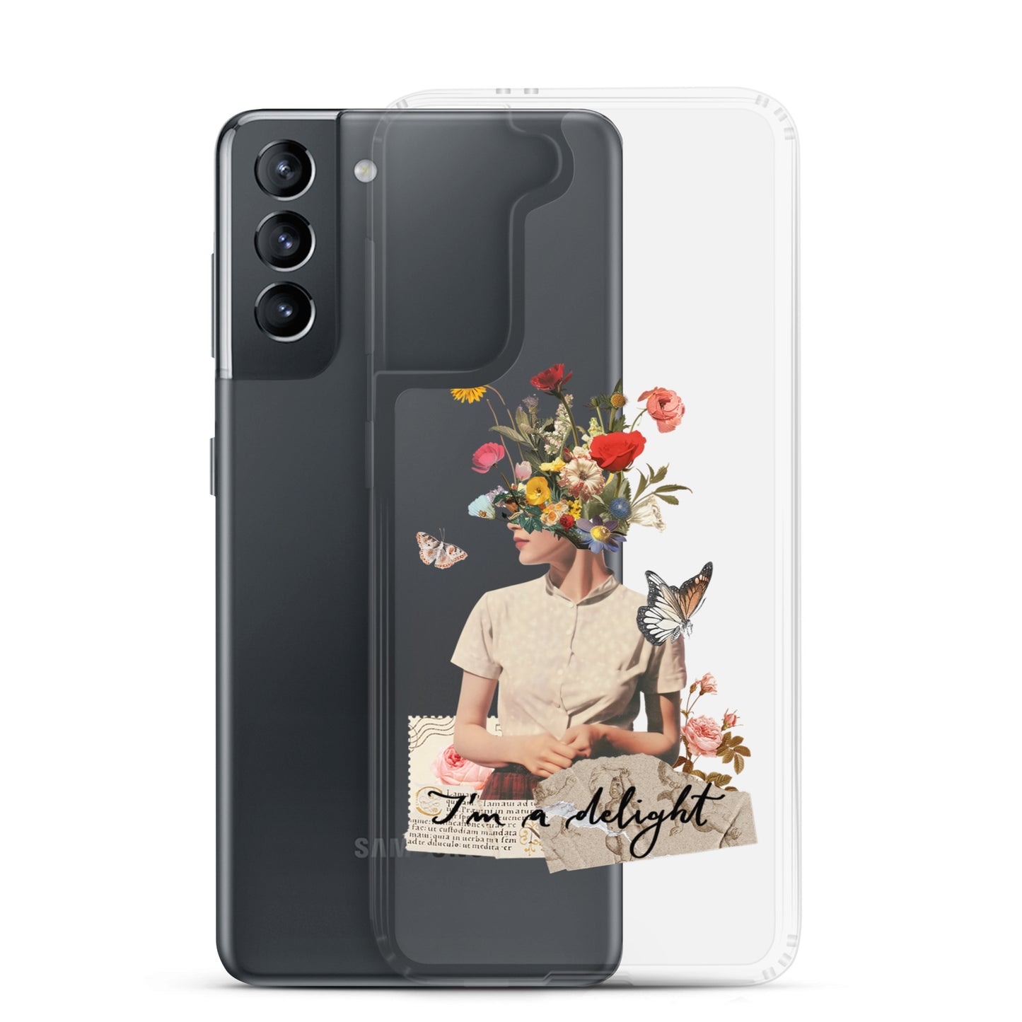 Clear Case for Samsung® "I'm a delight"