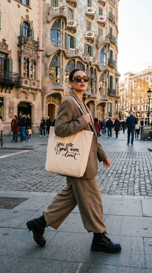Cotton tote bag "your own limit"