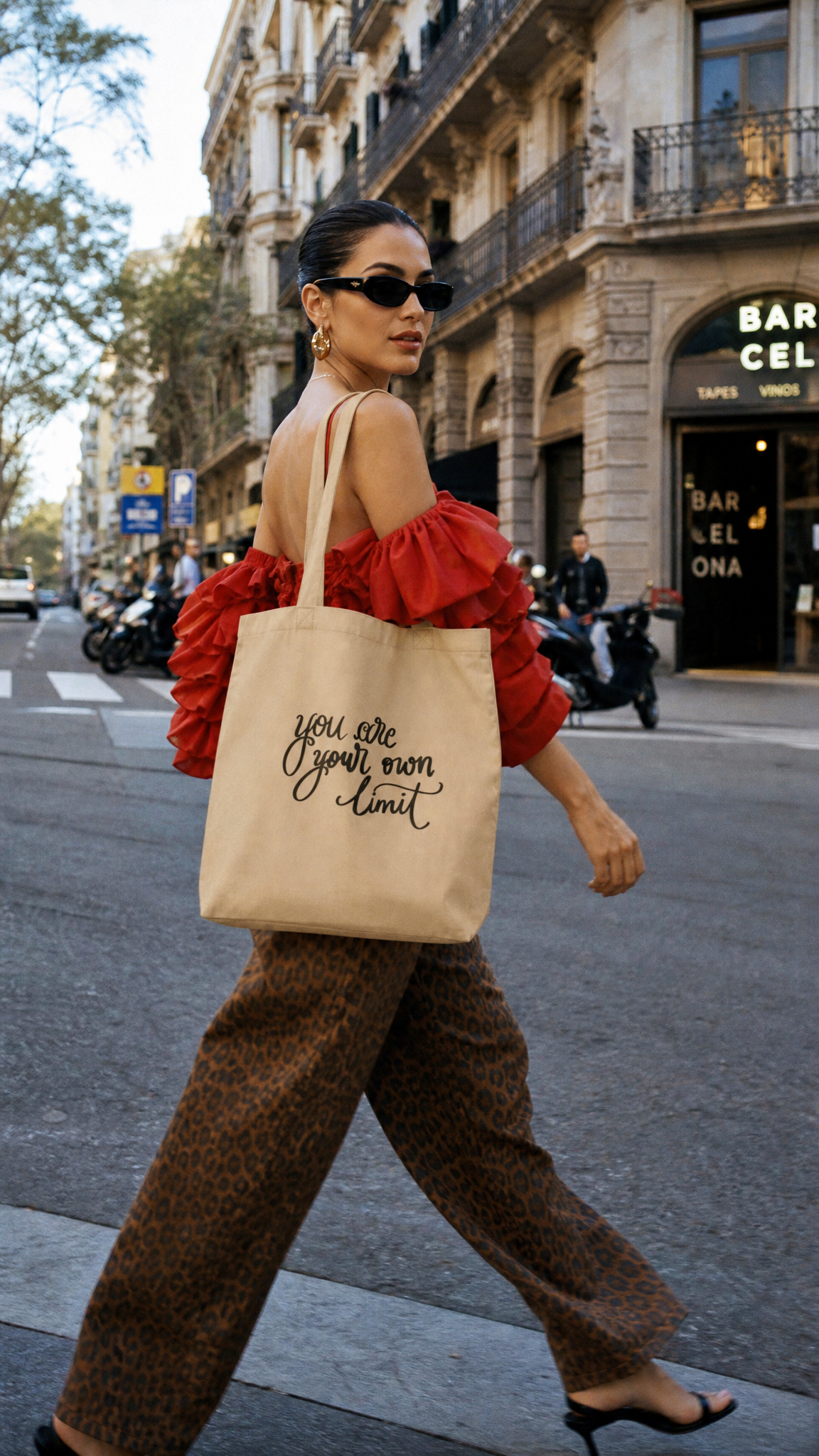 Cotton tote bag "your own limit"