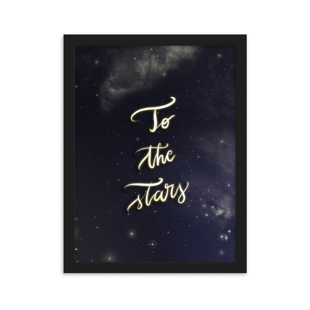 Framed poster "To the stars"