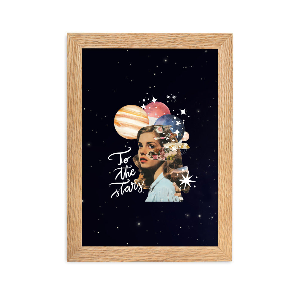 Framed poster "To the stars daydreamer"