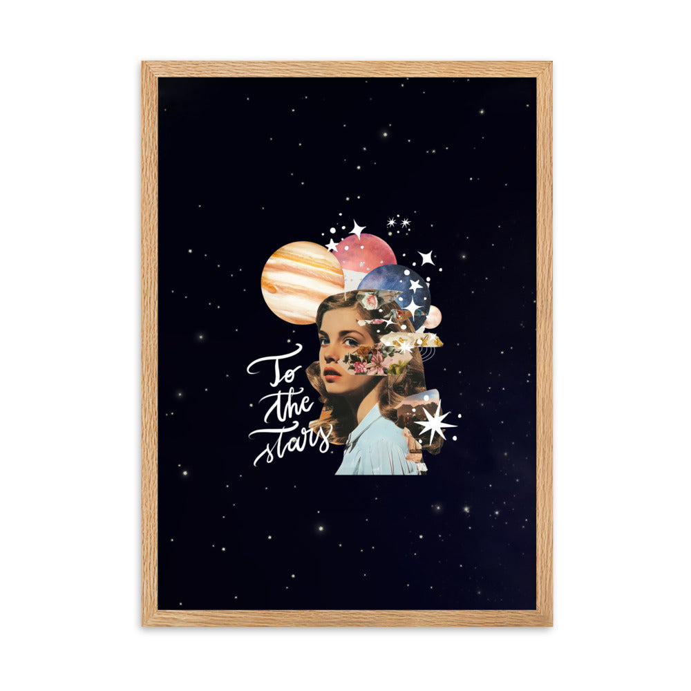 Framed poster "To the stars daydreamer"