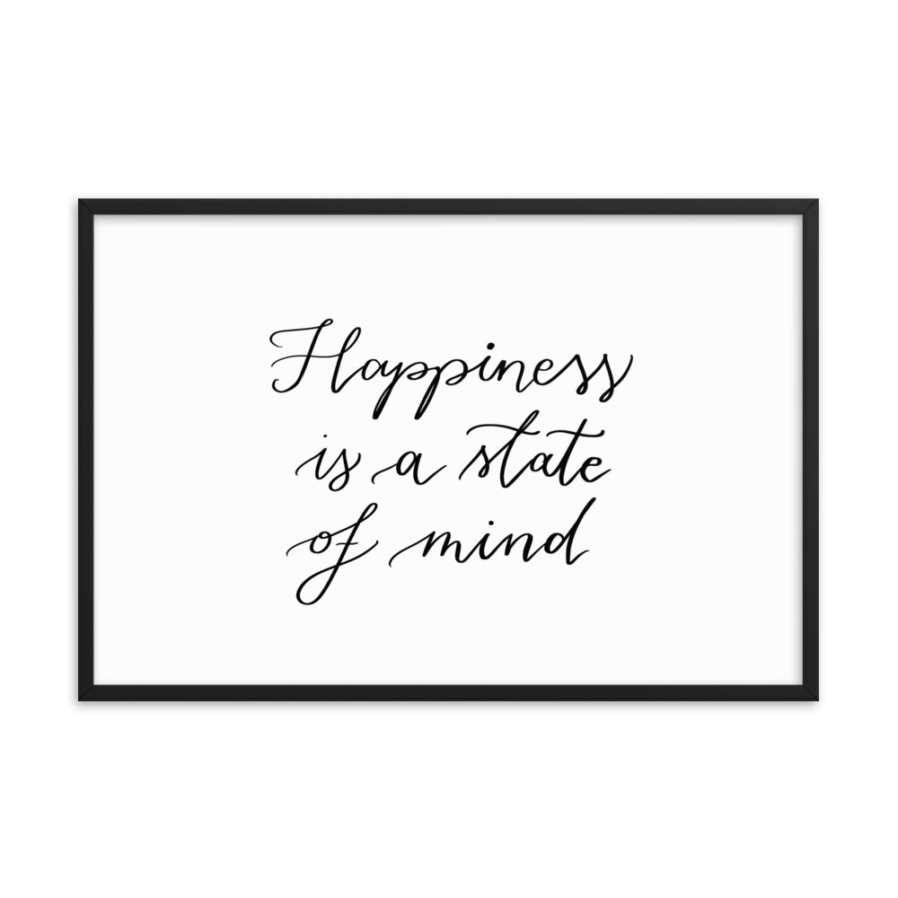 Framed poster "Happiness"