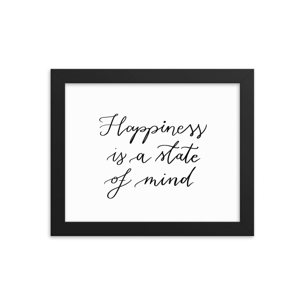 Framed poster "Happiness"