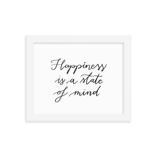 Framed poster "Happiness"