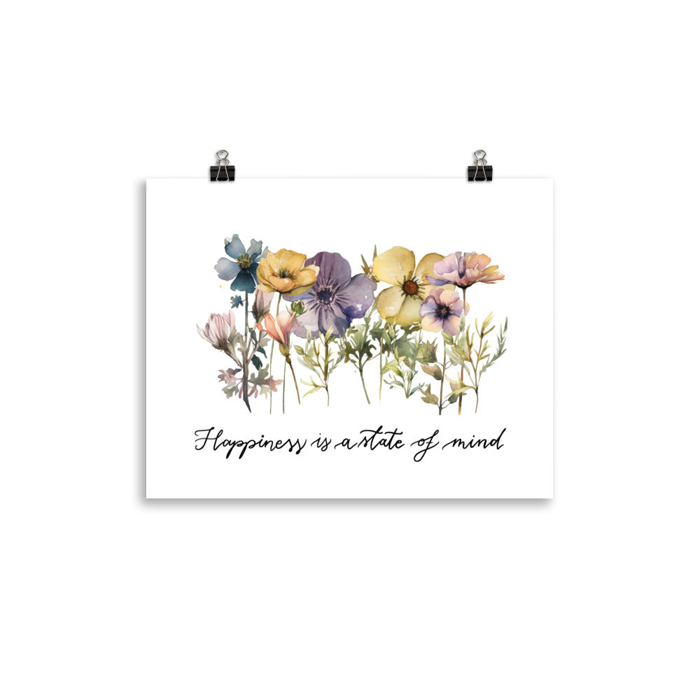 Poster "Happiness floral"