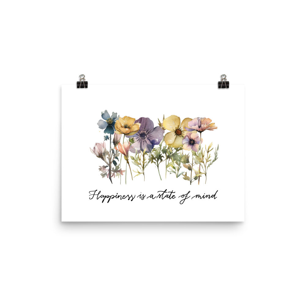 Poster "Happiness floral"