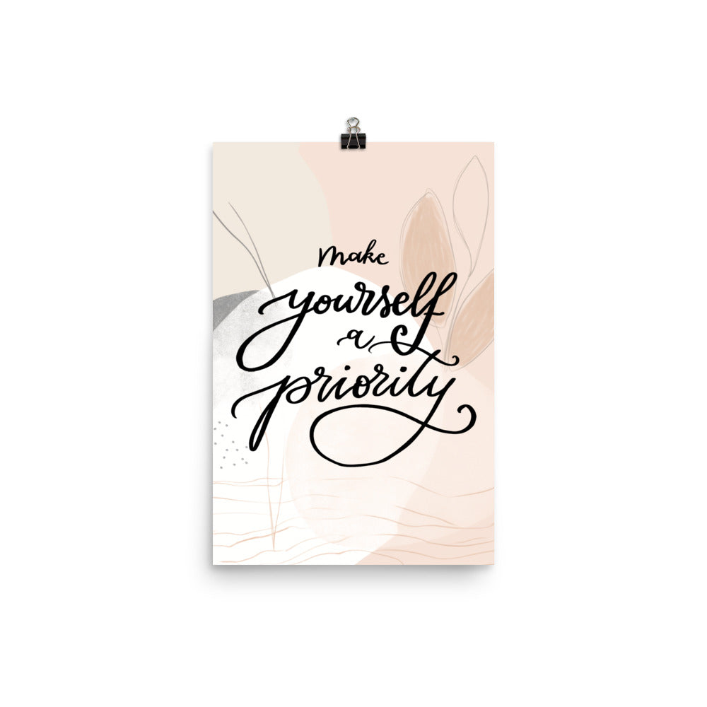 Poster "Make yourself a priority"