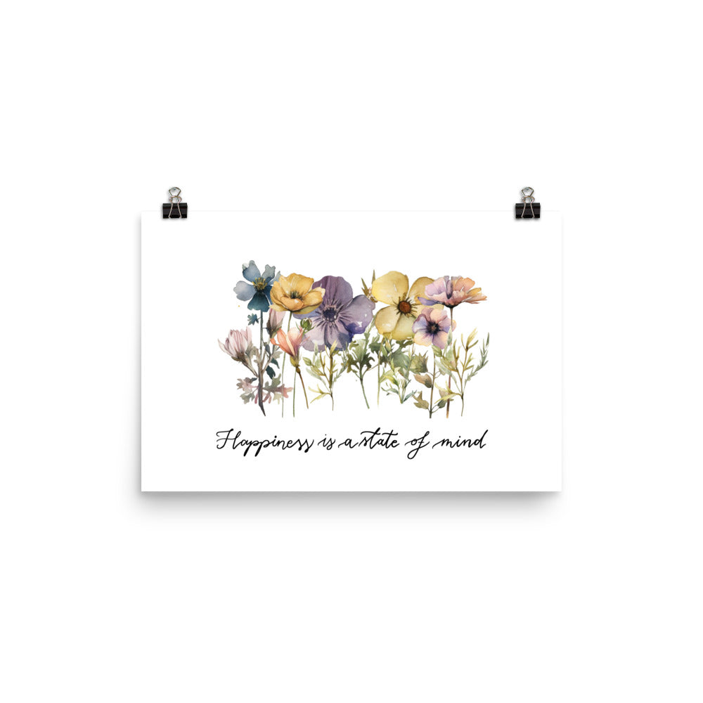 Poster "Happiness floral"