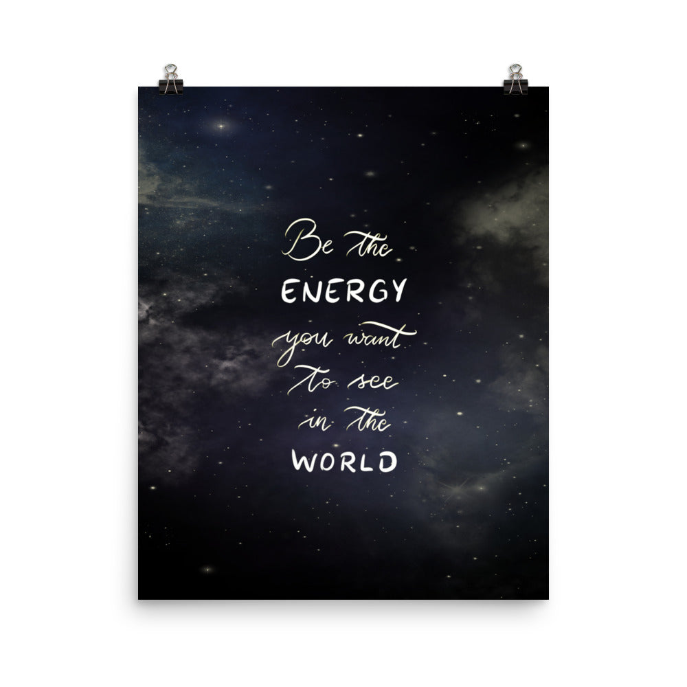 Poster "Be the energy"