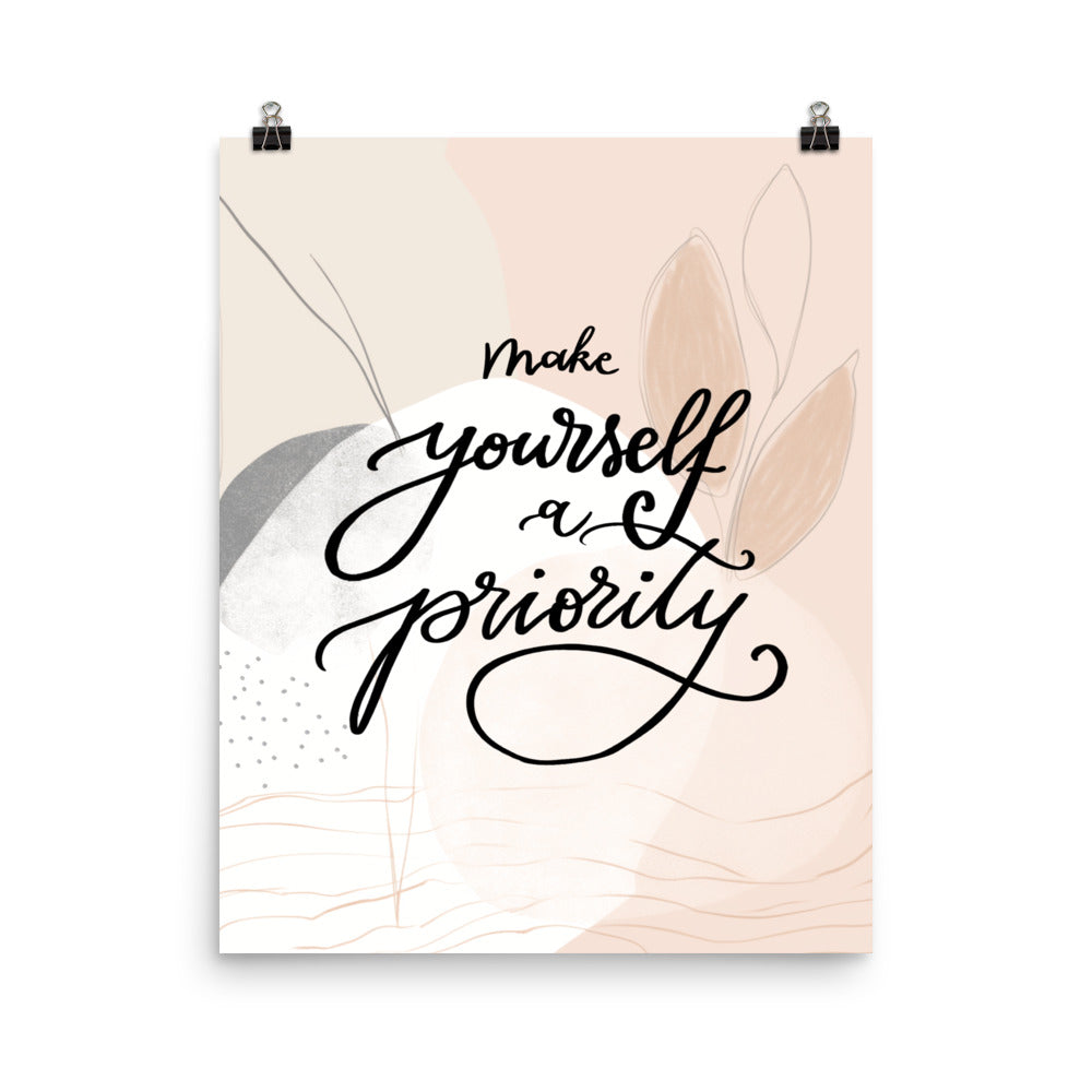 Poster "Make yourself a priority"