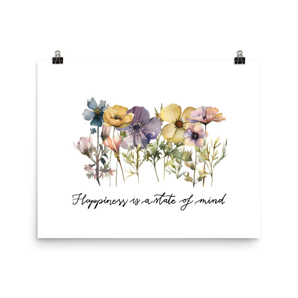 Poster "Happiness floral"