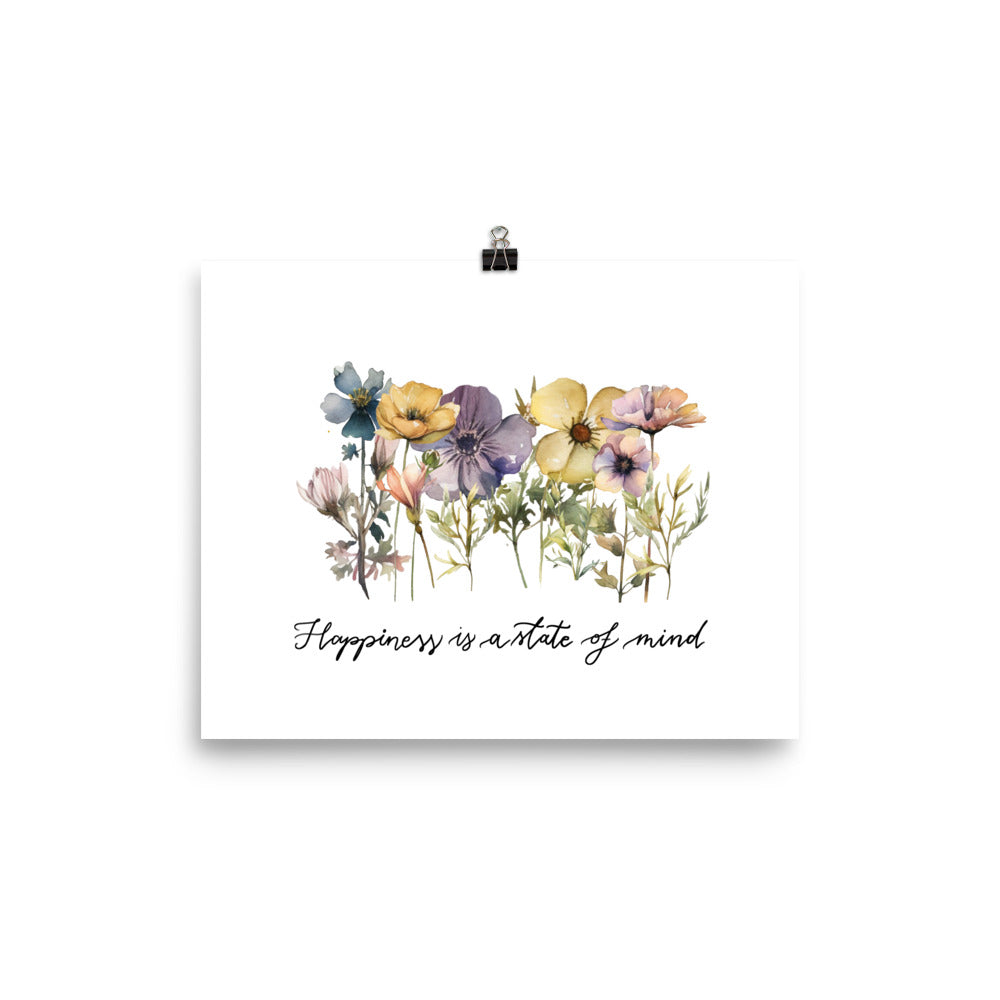 Poster "Happiness floral"