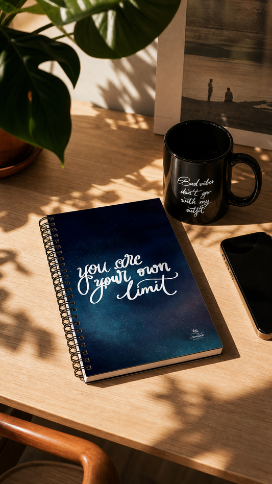 Spiral notebook "you are your own limit"