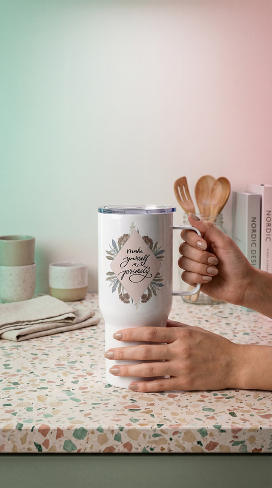Travel mug "priority"