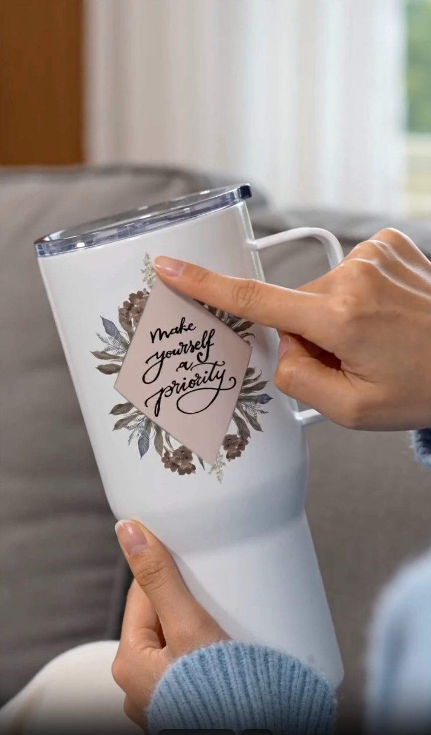 Travel mug "priority"