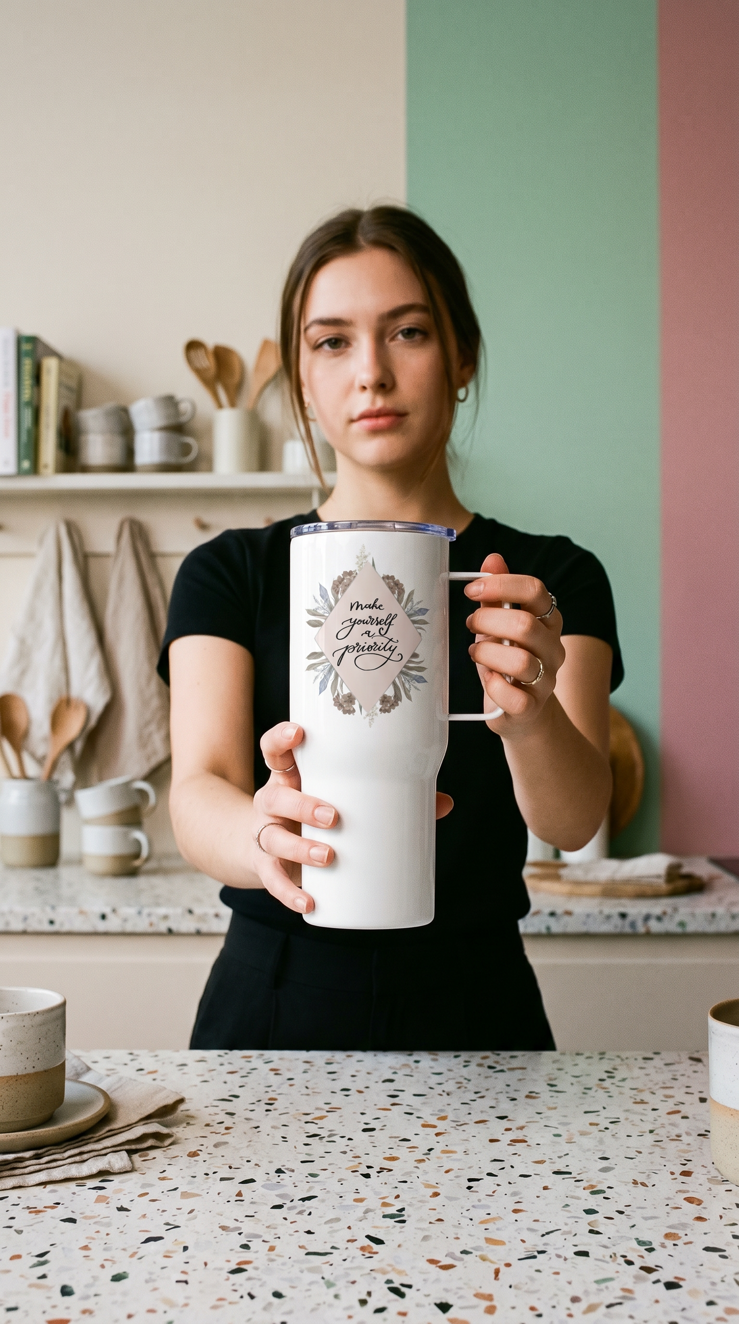 Travel mug "priority"
