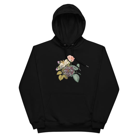 Premium eco hoodie "I choose vintage flowers"